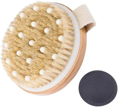 Productafbeelding van Lichaamsborstel met natuurlijke haren, massage, lymfedrainage, peeling, lichaamsverzorging