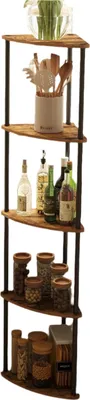 Immagine prodotto di Scaffale a parete con 5 ripiani – Scaffale a colonna – 38,3 x 27 x 139 cm