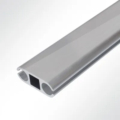 Produktbild von Lysel® Doppelkederschiene Aluminium 0° pressblank für 5,5-15mm Keder L: 3m