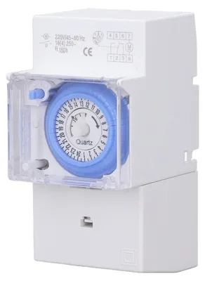 Productafbeelding van Mechanische Timer Waterdichte Programmeerbare 24-uurs Tijdschakelaar Voor Buiten, AC230V
