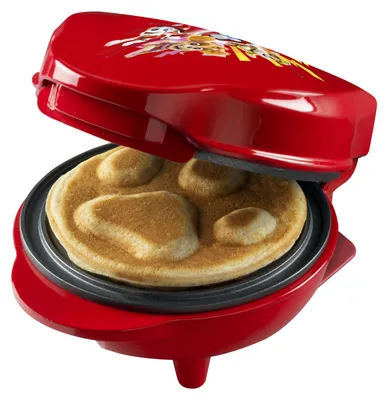 Produktbild von Paw Patrol Waffeleisen, Mini-Waffeleisen im einzigartigen Paw Patrol Design, für Kindergeburtstage, Ostern & Weihnachten,  Waffelgröße: Ø 10cm