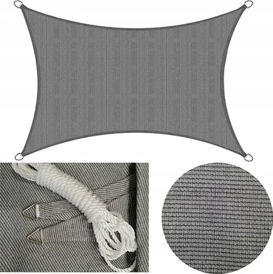 Obrázok produktu pre Gutex HDPE terasové plachty 5 m x 3 m terasová tieniaca sieť sivá
