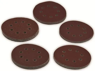 Produktbild von ChiliTec 50Stück Schleifscheiben 125mm für Exzenterschleifer Feste Klett Montage Körnung 10x K40 60 80 120 180