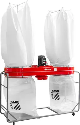 Image de Aspirateur à copeaux de bois 2 sacs - Débit d'air 8 000 m3/h - 4500W - 400V - triphasé