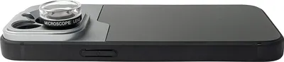Produktbild von SYSTEM-S Makro Linse 2.8x HD Filter mit Hülle in Schwarz für iPhone 14 Pro