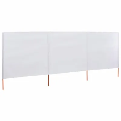 Immagine prodotto di vidaXL 3 pezzi di tessuto frangivento 400 x 160 cm bianco sabbia