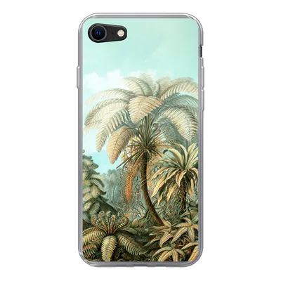 Produktbild von MuchoWow® Handyhülle Schutzhülle Hülle für iPhone 7 Filicinae - Haeckel - Alte Meister Silikon Softcase Handy Hülle - Kartenhalter