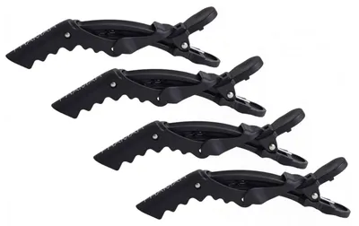 Zdjęcie produktu dla Spinki do włosów Framar Gator Grips, czarne, 4 sztuki