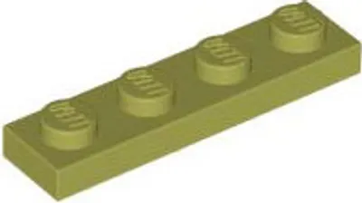 Produktbild von LEGO: 50 Stück Platte 1x4 in Olivegrün