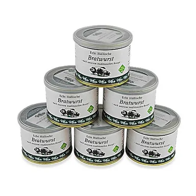 Produktbild von Echt Hällische grobe Bratwurst von der BESH 6er Pack (6 Dosen à 200 g)