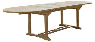 Produktbild von Ausziehbarer Gartentisch Teakholz massiv 10–12 Personen
