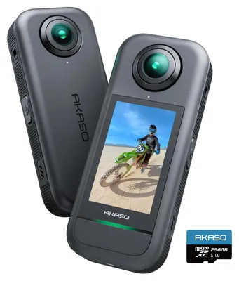 Produktbild von AKASO 360° Action Cam - 5.7K 72MP 360 Grad Actionkamera mit 256GB Speicherkarte
