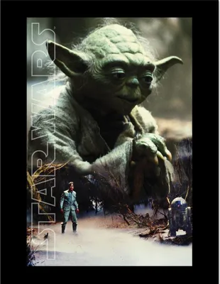 Immagine prodotto di Star Wars - Poster con cornice "Yoda Key Art", stampato PM10526 (45 cm x 35 cm) (Multicolore)