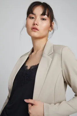 Produktbild von ICHI IHKATE Damen Blazer Jackenblazer Anzugsjacke mit 1-Knopf-Form Stretch Reverskragen Paspeltaschen Slim fit