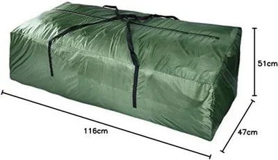 Produktbild von Famanu Aufbewahrungstasche für Gartenkissen - Schutzhülle für Gartenmöbel - Wasserdicht - 122 x 39 x 55 cm - Grün