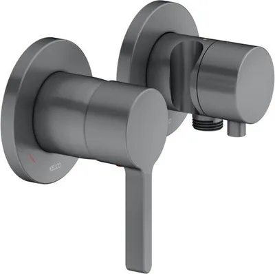 Produktbild von KEUCO EDITION 400 Einhebelmischer Set UP 2-Wege mit Schlauchanschluss und Brausehalter, 51551131221