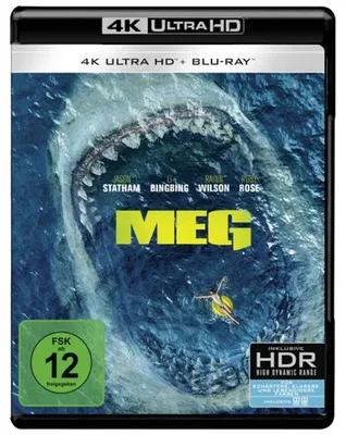 Produktbild von PLAION Meg (4K UHD), Film, Blu-ray, Deutsch, Französisch, Italienisch, Russisch, Thailändisch, 113 min, Aktion, Dänisch, Finnisch, Norwegisch, Niederländisch
