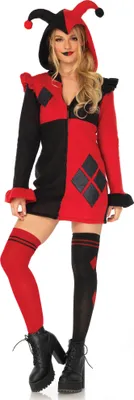 Produktbild von Harlekina Hoodie Kleid - Halloween Kostüm Damen Größe: S