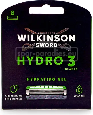 Obrázek produktu pro Náhradní hlavice holicího strojku Wilkinson Hydro 3 Skin Protection - 8 kusů