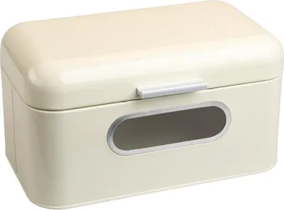 Produktbild von MOON HOME Brotkasten mit Sichtfenster - Breadvault Beige, aus Edelstahl, Metall-Brotkasten mit optimierter Belüftung