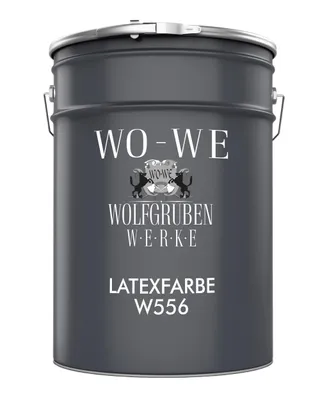 Produktbild von Latexfarbe Innenweiß Abwaschbare Wandfarbe Wohnraumfarbe Küchenwandfarbe W556 Weiß - 5L