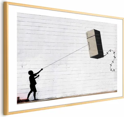 Produktbild von Posterpapier Poster - Flying Fridge 30x21 cm Streetart h-C-0106-ao-a