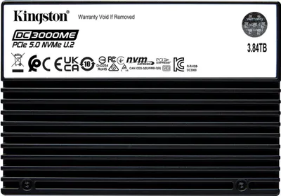 Produktbild von Kingston DC3000ME 3840 GB, SSD, (PCIe NVMe Gen5 x4 U.2, 2,5"
