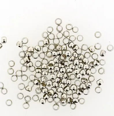 Produktbild von Metallquetschperlen platinfb, 1,8 mm 1,0gr = ca,75St
