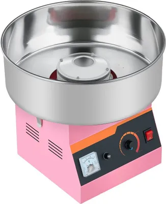 Productafbeelding van Commerciële suikerspinmachine, elektrisch, voor het maken van suikerspin, 1000W, roze