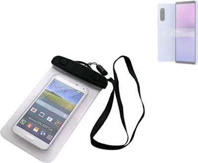 Produktbild von K-S-Trade Schutz Hülle Handy Hülle Kompatibel mit Sony Xperia 10 V Beach Bag wasserdicht 16cm x 10cm Schutzhülle Staub Sand Flachwasser Beachbag