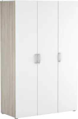 Produktbild von Kleiderschrank >Nano< in Shannon Eiche/perle weiss - 119x185x51 (BxHxT)
