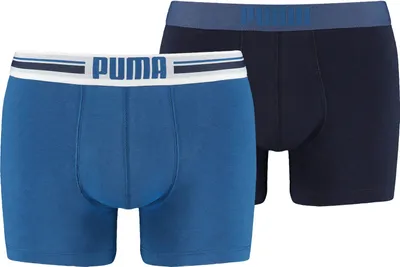 Obrázok produktu pre PUMA Herren Boxerky - Placed Logo Boxer, Everyday, 2er Pack Navy S