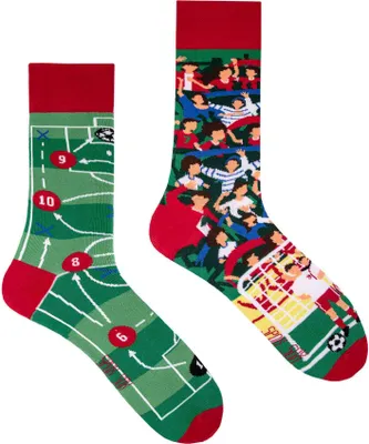 Produktbild von SPOX SOX - Mismatched Lustig Odd Socken für Herren und Damen - Fußball