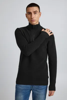 Produktbild von SOLID SDNick Herren Strickjacke Cardigan Feinstrick mit Troyer Kragen aus 100% Baumwolle
