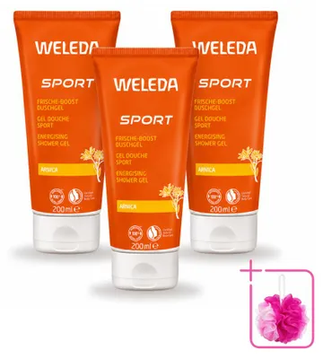 Productafbeelding van 3 x Weleda Sport Douchegel Arnica - 200 ml - Voordeelverpakking - 3 stuks