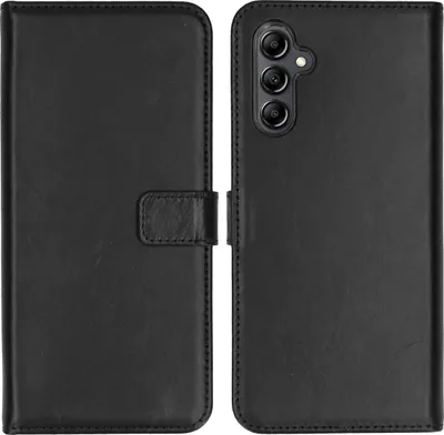 Immagine prodotto di Custodia a libro in vera pelle Selencia per Samsung Galaxy A14 (5G/4G) - Nero