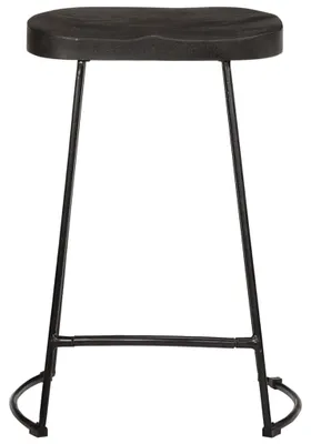 Obrázek produktu pro vidaXL Barová židle 2 ks černá 45x40x62 cm mango masiv