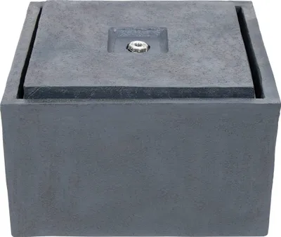 Produktbild von Ubbink Wasserspiel Sonora II Komplettset Anthrazit mit LED-Beleuchtung 36x51x51 cm