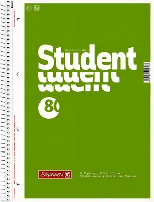 Produktbild von BRUNNEN Collegeblock A4 unliniert/blanko 80 Blatt 1067940