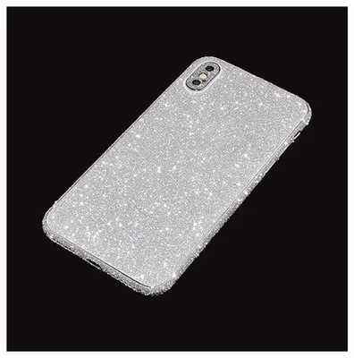 Produktbild von Rückseitenschutz für iPhone 11 Pro Glitzer Bling Rückseitenschutz Silber