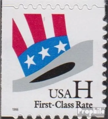 Produktbild von Briefmarken USA 1998 Mi 3060BHl (kompl.Ausg.) postfrisch Hut von Uncle Sam