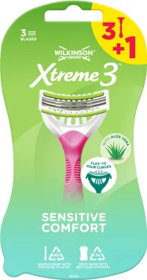 Produktbild von 70017140 Wilkinson Xtreme 3 Sensitive Comfort Rasierer (3+1 Stück)