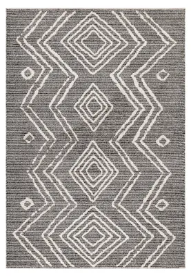 Produktbild von Kurzflor Teppich Wohnzimmer Beige 140x200 Rechteck Berber-Design aus Polyester