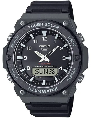 Zdjęcie produktu dla Zegarek – CASIO – AQ-S820W – Męski – Czarny – Zasilany energią słoneczną – Analogowo-cyfrowy
