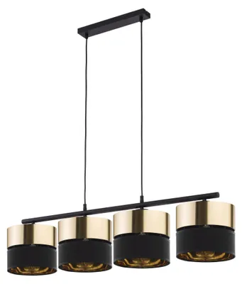 Produktbild von Hängelampe HILTON Schwarz Gold 4x E27 60W 4342 TK Lighting innen lampen Modern