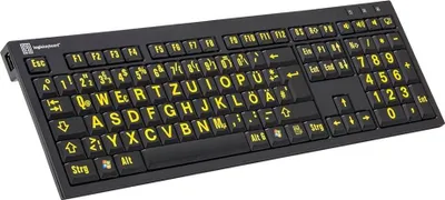 Obrázek produktu pro Logickeyboard LKB-LPYB-BJPU-DE - Full-size (100%) - Verkabelt - USB - QWERTZ - Schwarz