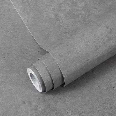 Image de Film adhésif, gris mat, dimensions 60 x 600 cm, effet béton