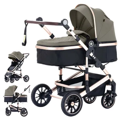 Produktbild von Daliya® NEOMOVE 2in1 Kinderwagen, Babywanne & Sportsitz in einem, Buggy, Alu-Rahmen, Reisekinderwagen, Kombikinderwagen mit großen Einkaufskorb