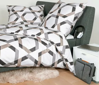 Produktbild von Janine Mako-Satin Bettwäsche J.D. 87072 taupe 240x220 cm + 2x 80x80 cm