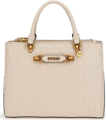 Produktbild von GUESS Aveta Status Satchel Damen Shopper Stone